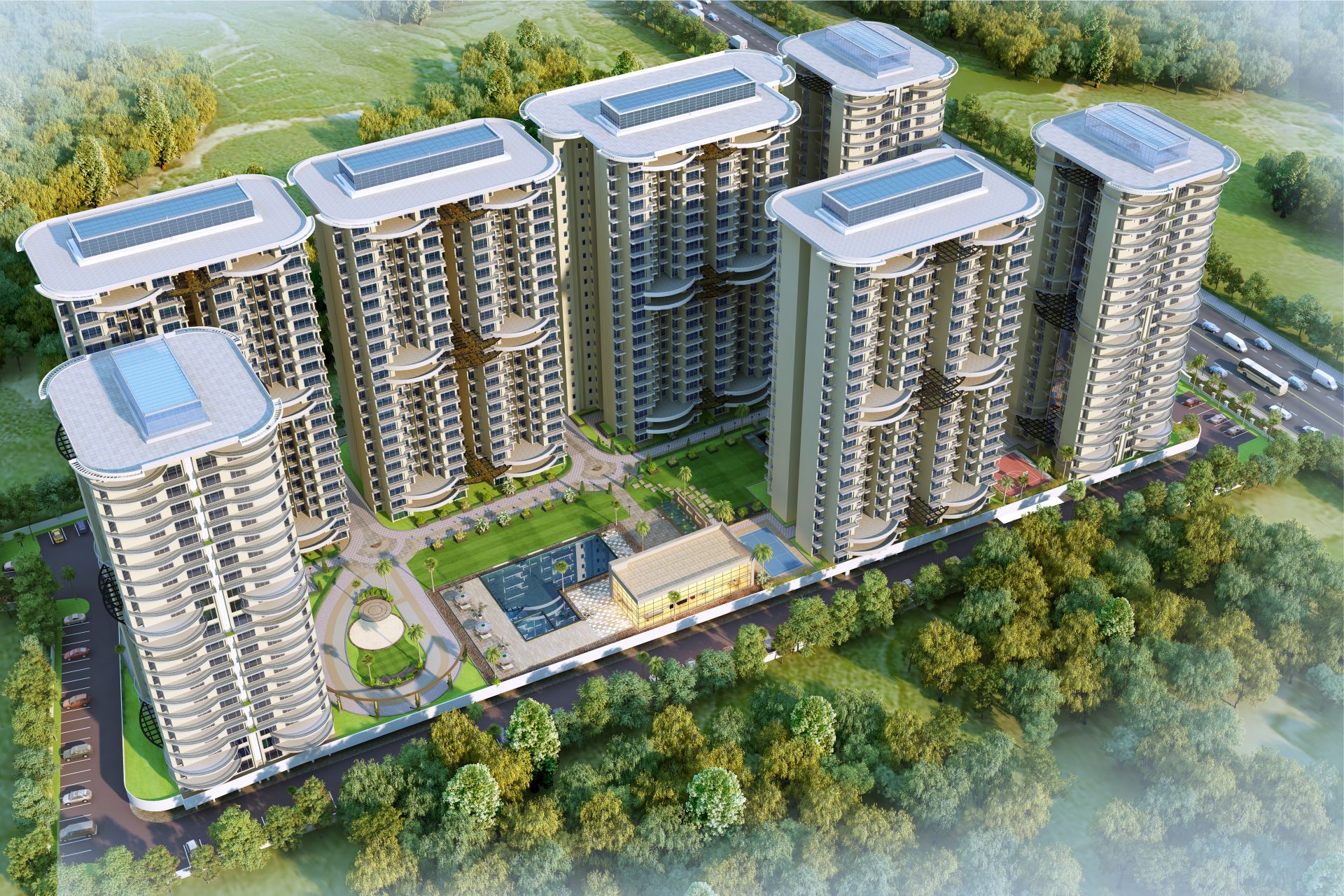 group housing development image